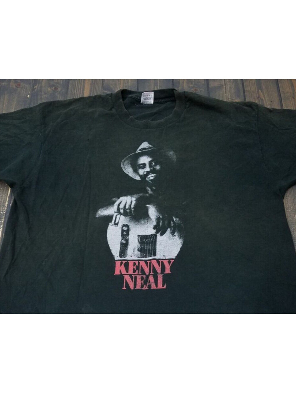 Vintage 90’s Kenny Neal Single Stitch T-Shirt Size XL BLACK Jazz
